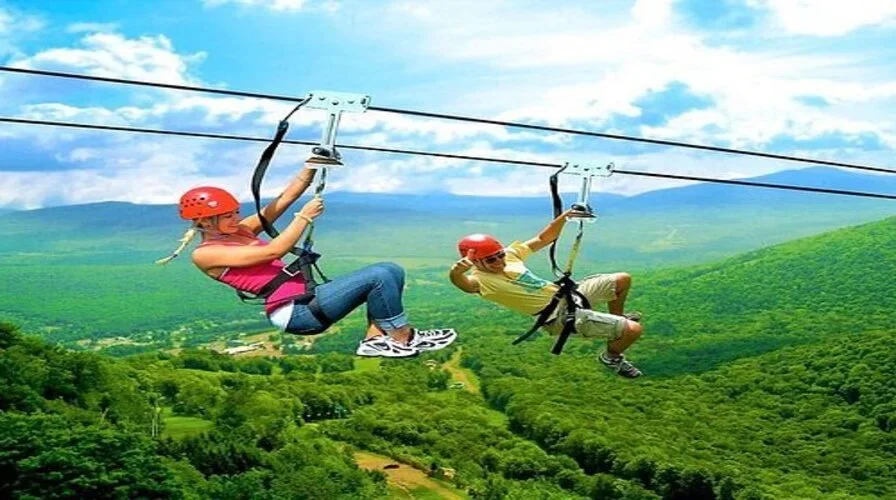 2. conquer the 200 meter zipline over caribbean lake top 10 unique things to do in punta cana
