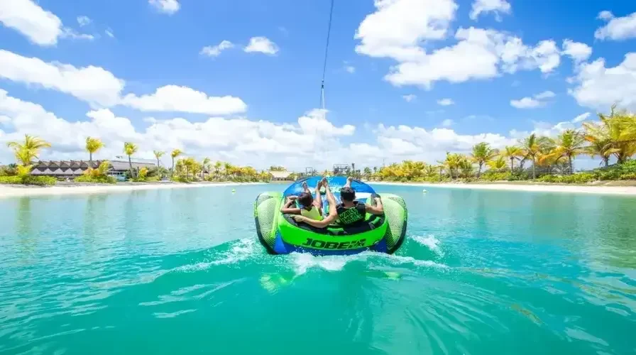 3. play and splash with aqua kart and donut rides top 10 things to do in bavaro punta cana