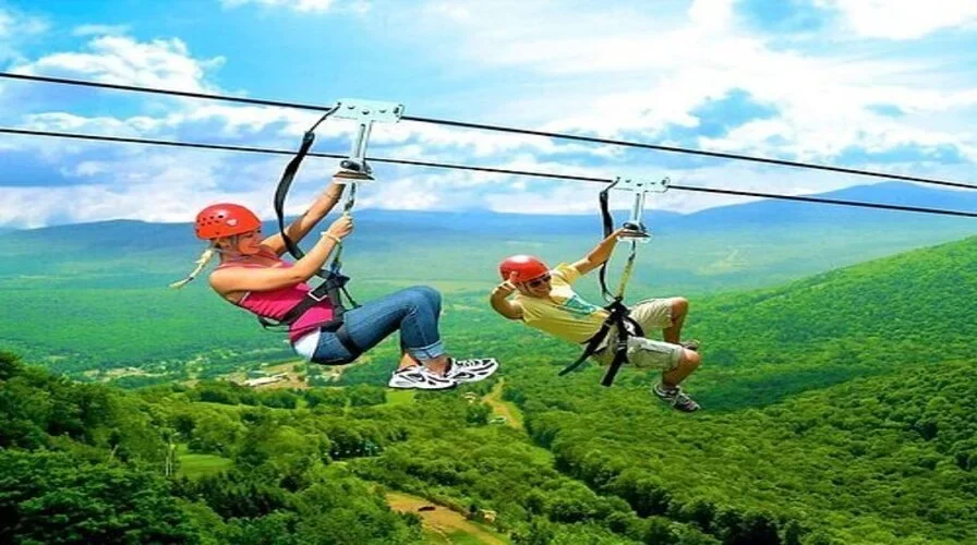 3. zipline over caribbean lake top things to do in punta cana december
