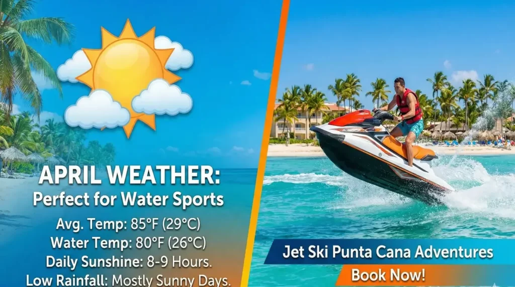 Dominican republic weather in april punta cana jet ski paradise