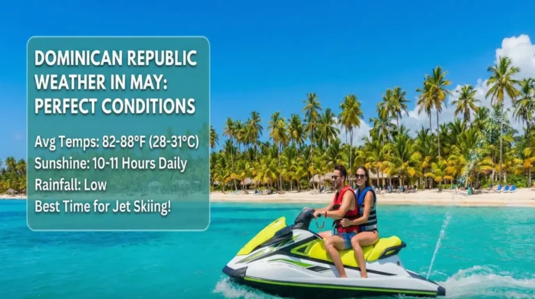 Dominican republic weather in may perfect conditions for jet skiing in punta cana