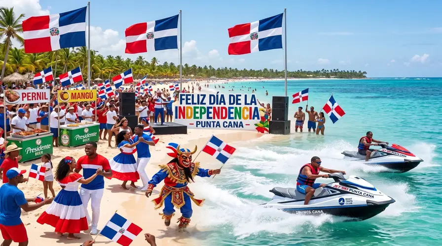 How to Celebrate Dominican Independence Day in Punta Cana Dominican Republic Flag