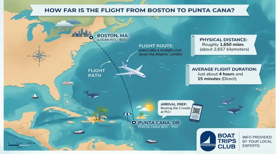 How Far is the Flight from Boston to Punta Cana Boston to Punta Cana Flight Time
