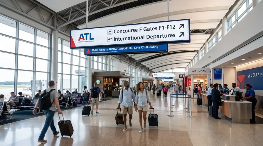 Navigating Hartsfield Jackson (ATL) for Your Caribbean Departure Atlanta to Punta Cana Flight Time