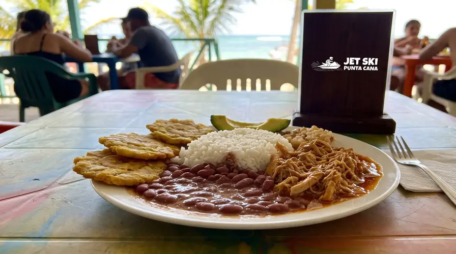 2. La Bandera Dominicana The National Lunch Things to Eat in Punta Cana